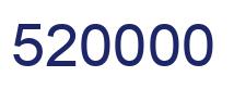 Number 520000 blue image