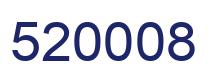 Number 520008 blue image