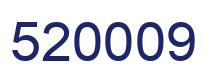 Number 520009 blue image