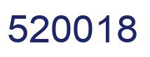 Number 520018 blue image