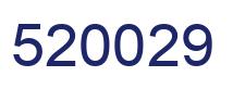 Number 520029 blue image