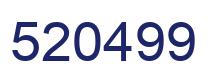 Number 520499 blue image