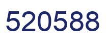 Number 520588 blue image