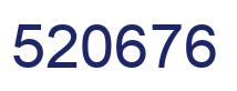 Number 520676 blue image