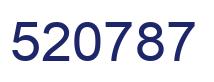 Number 520787 blue image