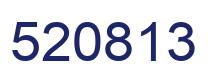 Number 520813 blue image