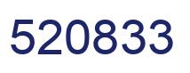 Number 520833 blue image