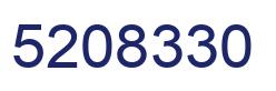 Number 5208330 blue image