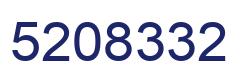 Number 5208332 blue image