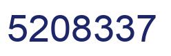 Number 5208337 blue image