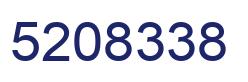 Number 5208338 blue image