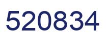 Number 520834 blue image