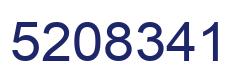 Number 5208341 blue image