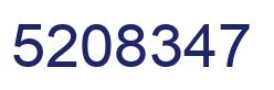 Número 5208347 imagen azul
