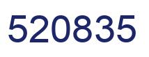 Number 520835 blue image