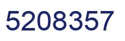 Number 5208357 blue image