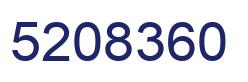 Number 5208360 blue image