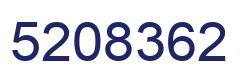 Number 5208362 blue image