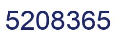 Number 5208365 blue image
