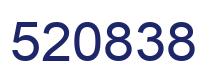 Number 520838 blue image