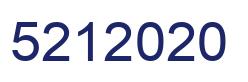 Número 5212020 imagen azul