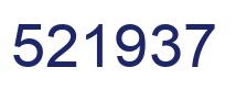 Number 521937 blue image