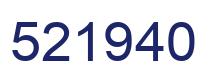 Number 521940 blue image