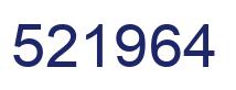 Number 521964 blue image