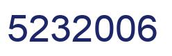 Number 5232006 blue image