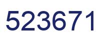 Number 523671 blue image