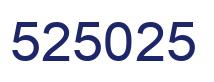 Número 525025 imagen azul