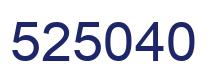 Número 525040 imagen azul