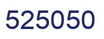 Number 525050 blue image