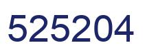 Número 525204 imagen azul