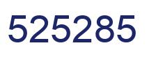 Number 525285 blue image