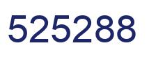 Number 525288 blue image