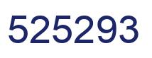 Number 525293 blue image
