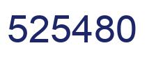 Number 525480 blue image