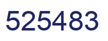 Number 525483 blue image