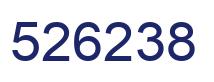 Number 526238 blue image