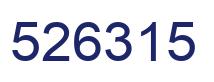 Number 526315 blue image