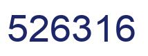 Number 526316 blue image