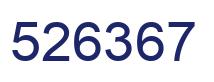 Number 526367 blue image