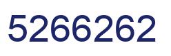 Número 5266262 imagen azul