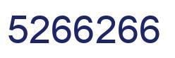 Número 5266266 imagen azul