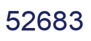 Number 52683 blue image