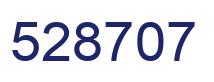 Number 528707 blue image