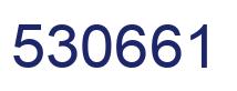 Number 530661 blue image