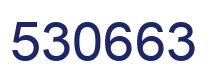 Number 530663 blue image