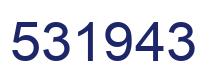 Number 531943 blue image